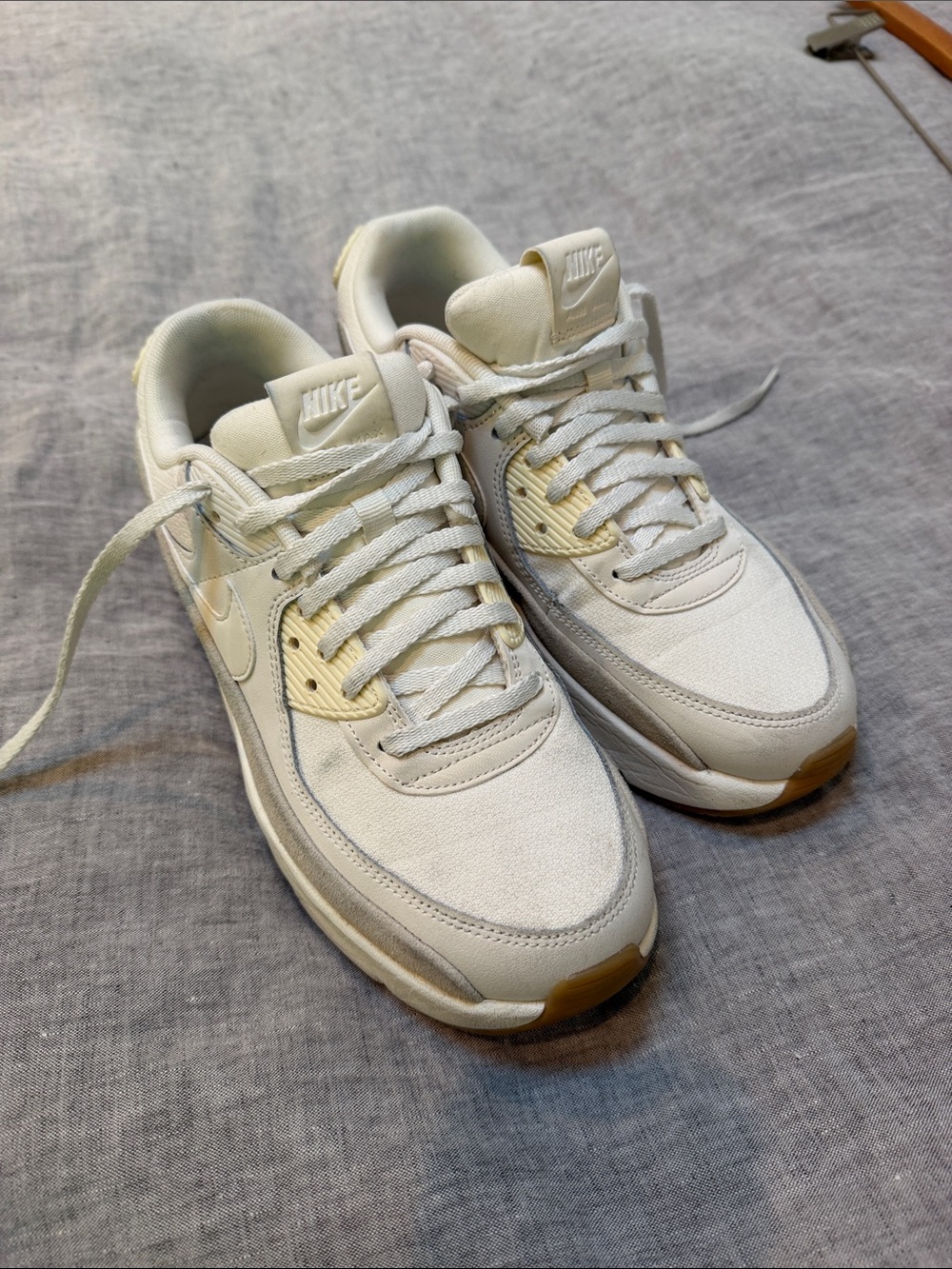 Nike Air Max Women’s Low-Top Sneakers — Cream & White